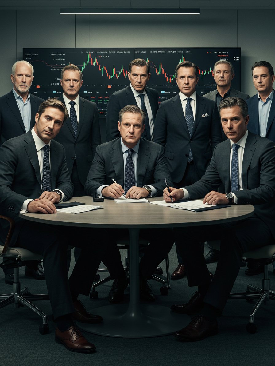 White men billionaires with stock market